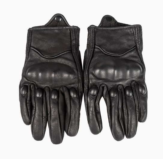 Dirt Motorcycle Goatskin Leather Bike Glove Full Finger Gloves Motorbike