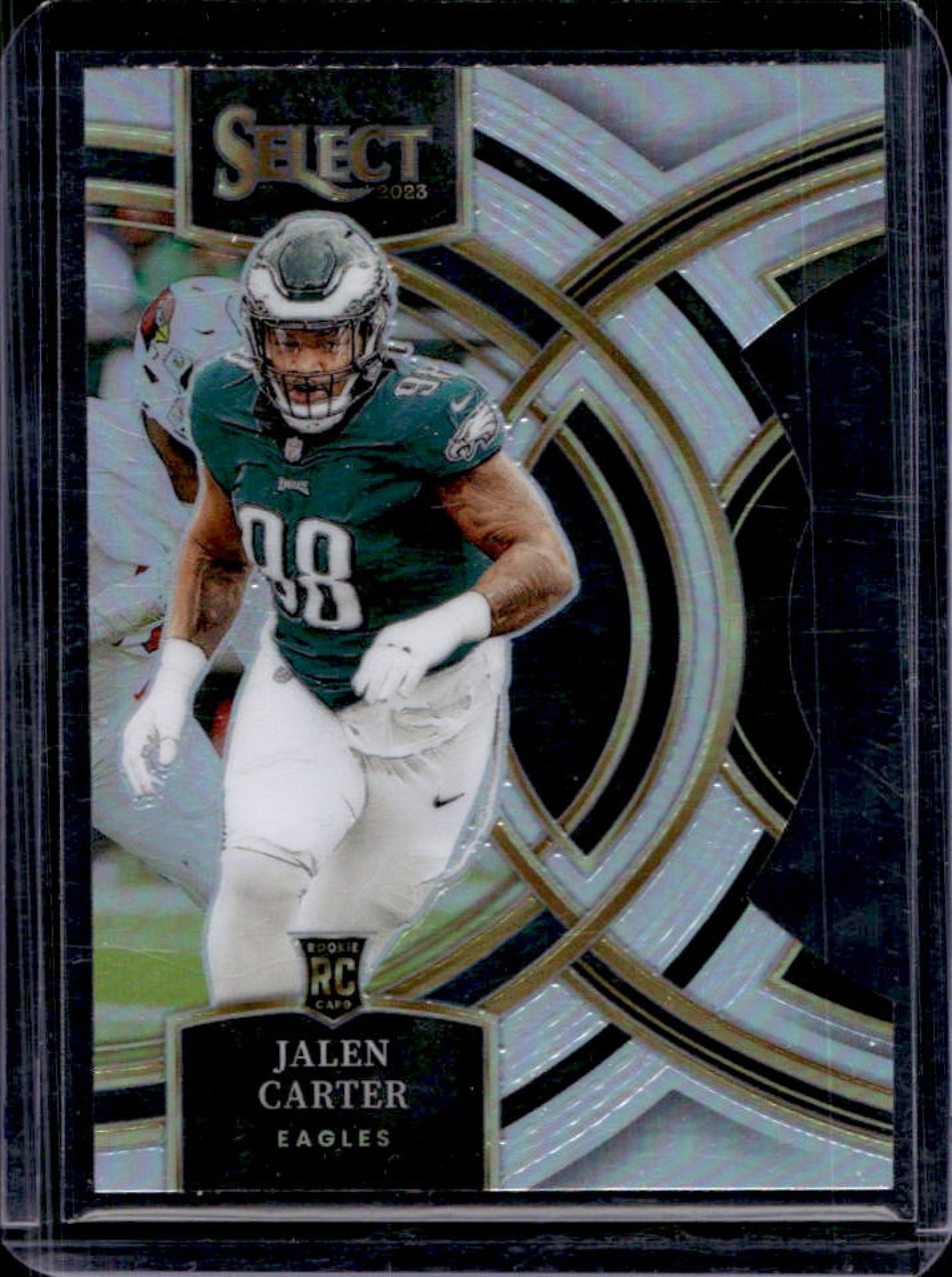 2023 Select Jalen Carter RC Silver Prizm Die Cut Premier #171 Eagles