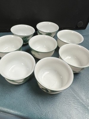 Lot Of 8 Mini Tea Sake Cups Marked Hao Yang