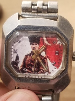 1930'S Turkish president Ataturk PRESIDENT WATCH SPECIAL MEMORIAL