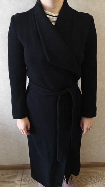 Women Hallhuber Coat Black Wool 38