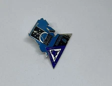 Challenger Center Pin VTG Metal Pinback Telephone Pioneers Of America Region 8