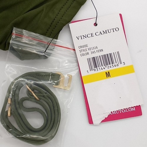 Vince Camuto Tankini Womens Medium Sanremo Draped Bandini Swim Top Fern Green M - 第 12/12 張圖片