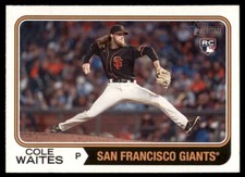 Cole Waites 2023 Topps Heritage Rookie Card RC #258 San Francisco Giants