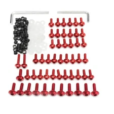158pcs Motorcycle M6 M5 Complete Fairing Bolts Kit Screws Nut M5 M6 Dirt bike