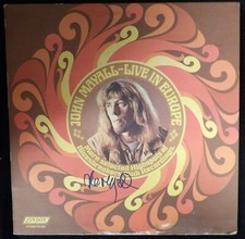 John Mayall Signed Live In Europe LP Album Cover JSA Authenticated