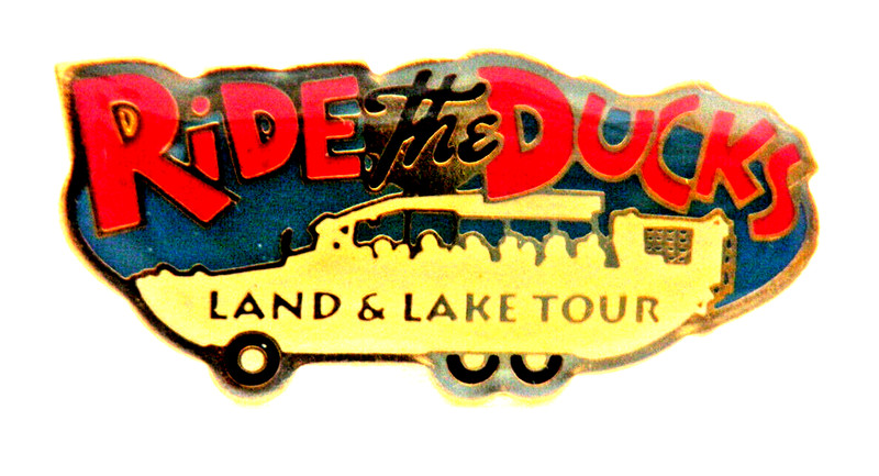 RIDE THE DUCKS LAND and LAKE TOUR SOUVENIR PIN