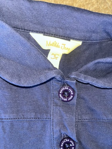 Matilda Jane Girls Navy Blue Cotton Dress sz 8 - 000774 - Picture 3 of 6