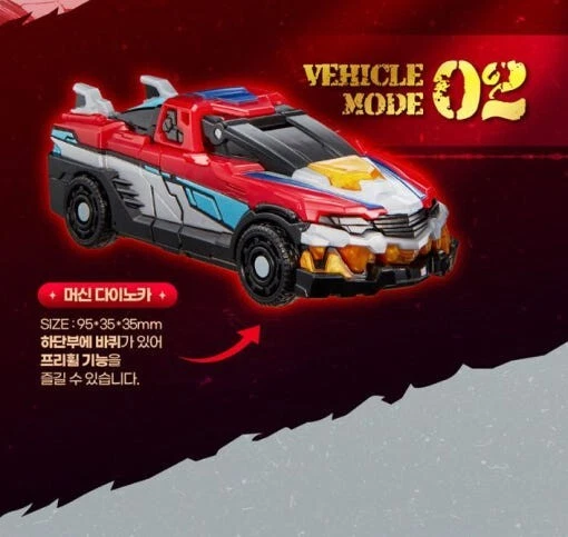 Miniforce Dinoid Warrior REX KAISER Figure Transformer Dino Robot Car - Image 4 of 4