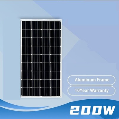Mono Solar Panel 200W 12V PERC Solar Module for Balcony Power Plant Sheds Boats