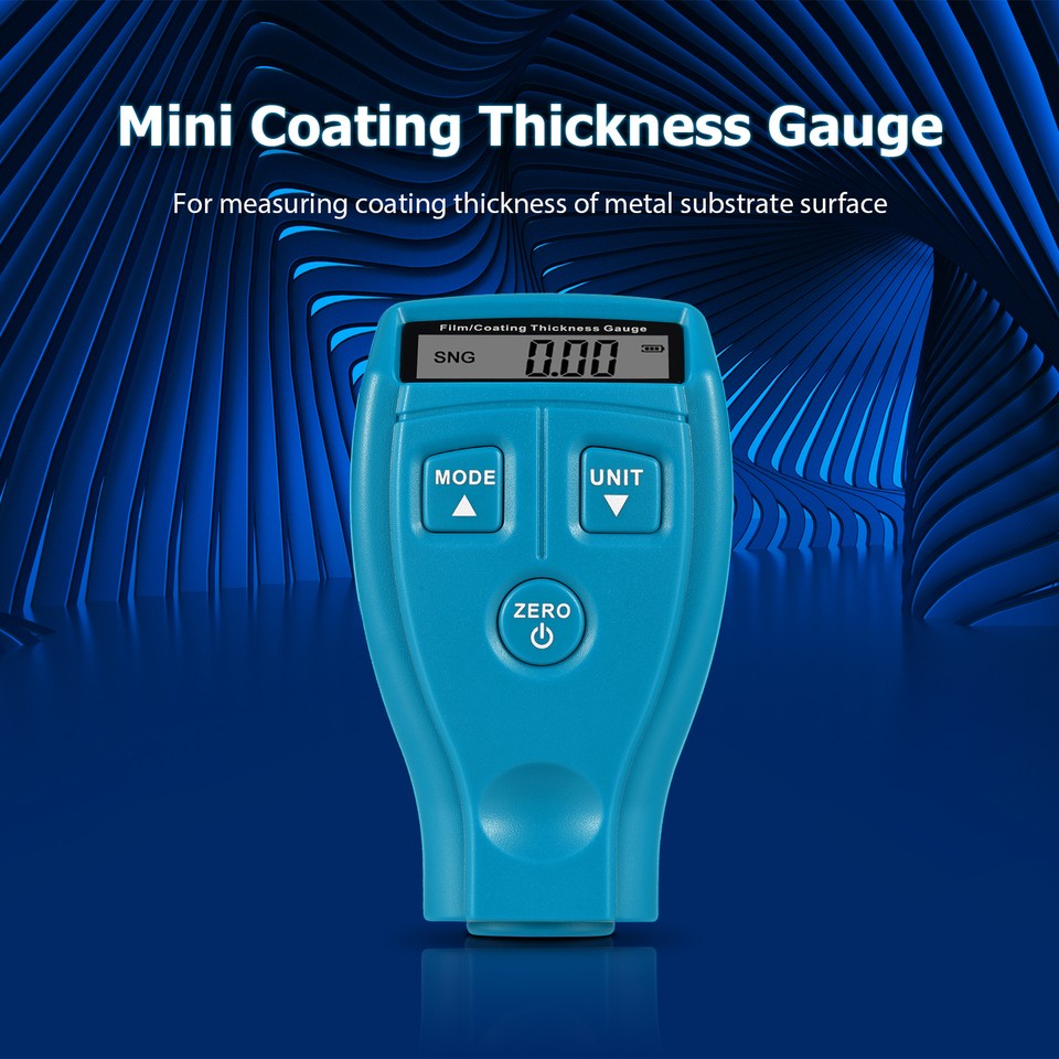 Coating Thickness Gauge LCD Digital Paint Thickness Probe Tester Car