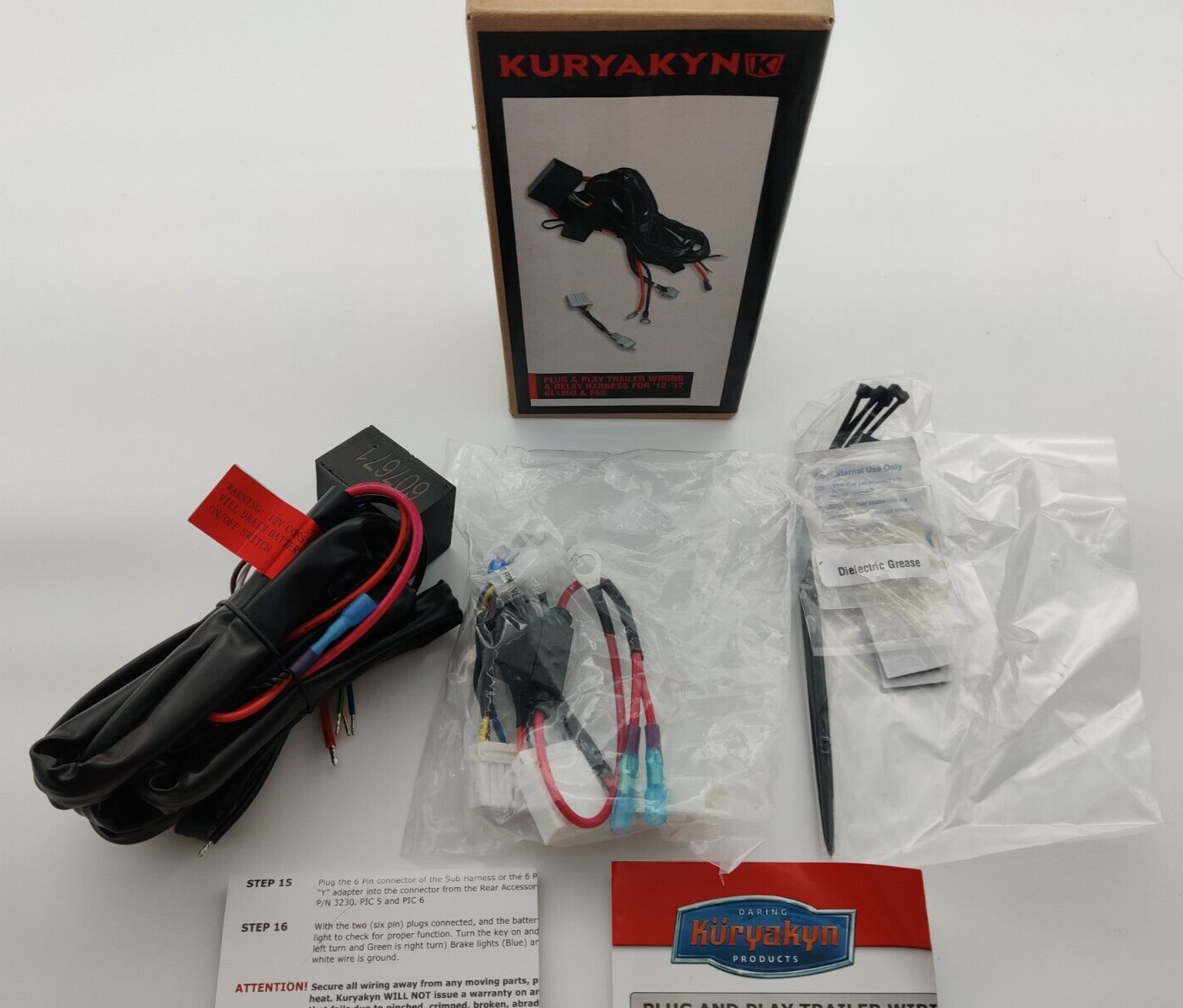 BRAND NEW Kuryakyn Motorcycle Plug & Play Trailer Wiring Relay Harness