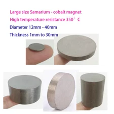 Diameter 12mm-40mm high-temperature resistant samarium cobalt disk strong magnet