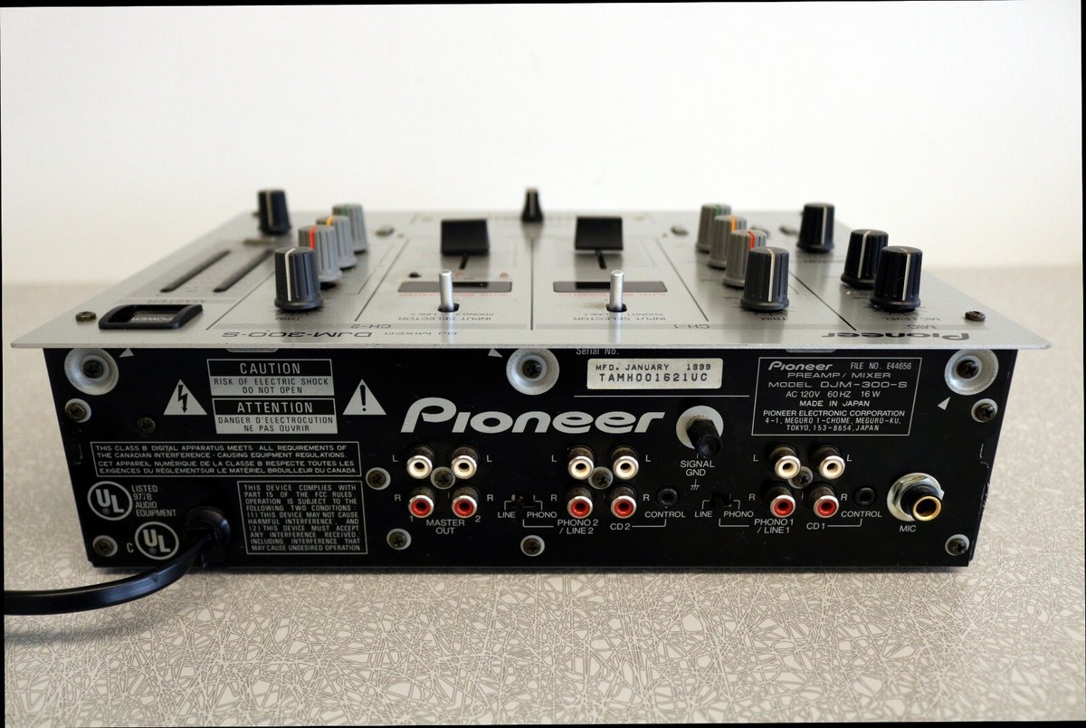 Pioneer DJM-300-S DJ Preamp Mixer 2 Channel Mixing Equalizer