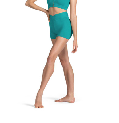 Mirella by Bloch Damen Shorts Zopfdetail V-Frontbund M6046L grün