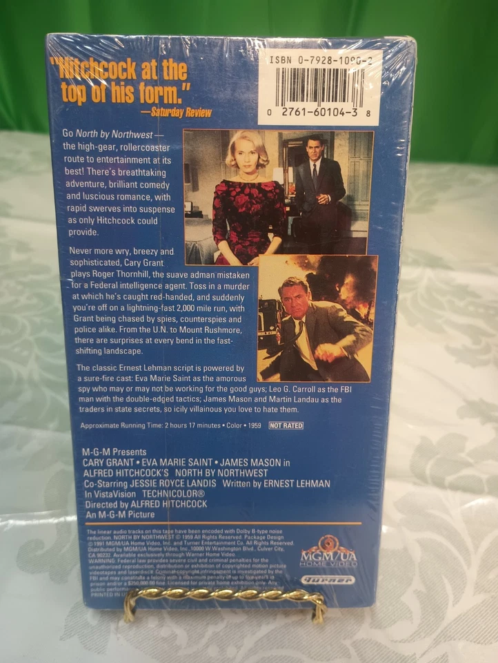 NEW SEALED North by Northwest VHS Tape Cary Grant - Image 2 of 4
