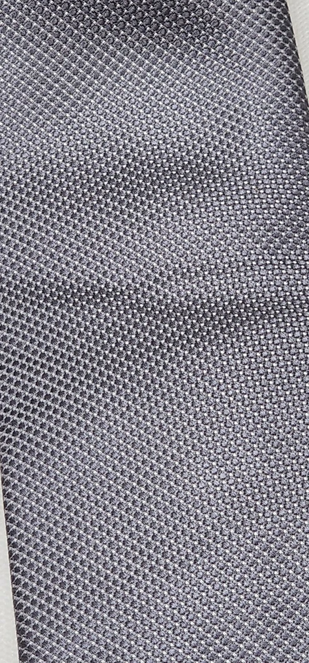 Jones New York 100% 真丝领带男式银色小号方格领带  — 第 2/4 张图片