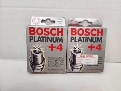Bosch Platinum +4 Spark Plugs 4457 HGR7DQP Set of 8