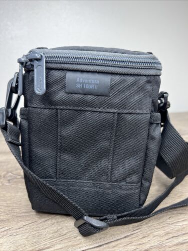 Lowepro Adventura SH 100 II Black Digital Camera SLR Case Bag with Strap - Picture 2 of 4