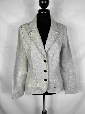 ROCCOBAROCCO Womens Cotton Shiny Rock Woman Jacket Sweatshirt Jacket Sz.M - 44