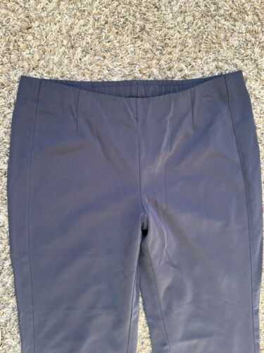 Spodnie J. Jill Medium Szare Ponte Slim Leg Pull On Kostka Stretch Komfort Kariera - Zdjęcie 3 z 9