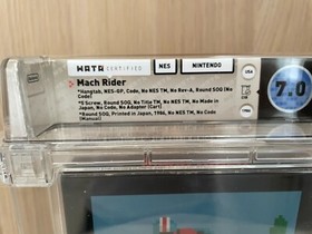 Mach Rider NES / WATA 7.0 CIB / 5 Screw Hangtab Round SOQ No REV A (Nintendo)