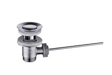 Piletta scarico a saltarello con aste e tappo per lavabo bidet 1" 1/4