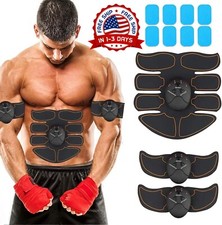 Estimulador abdominal ABS Estimulador muscular Unisexo Abdomen Brazo Cintura 6MD