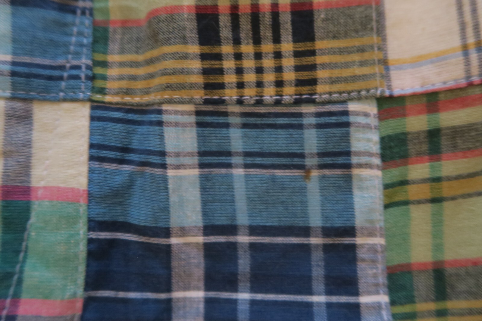 VTG Orvis Patchwork Madras Plaid Multicolor Golf … - image 2