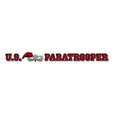 U.S. Paratrooper Army Window Strip Bumper Sticker Vinyl Soldier Decal 5"