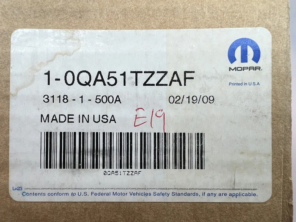 Manija de puerta exterior Mopar 0QA51TZZAF Foto 3 de 3
