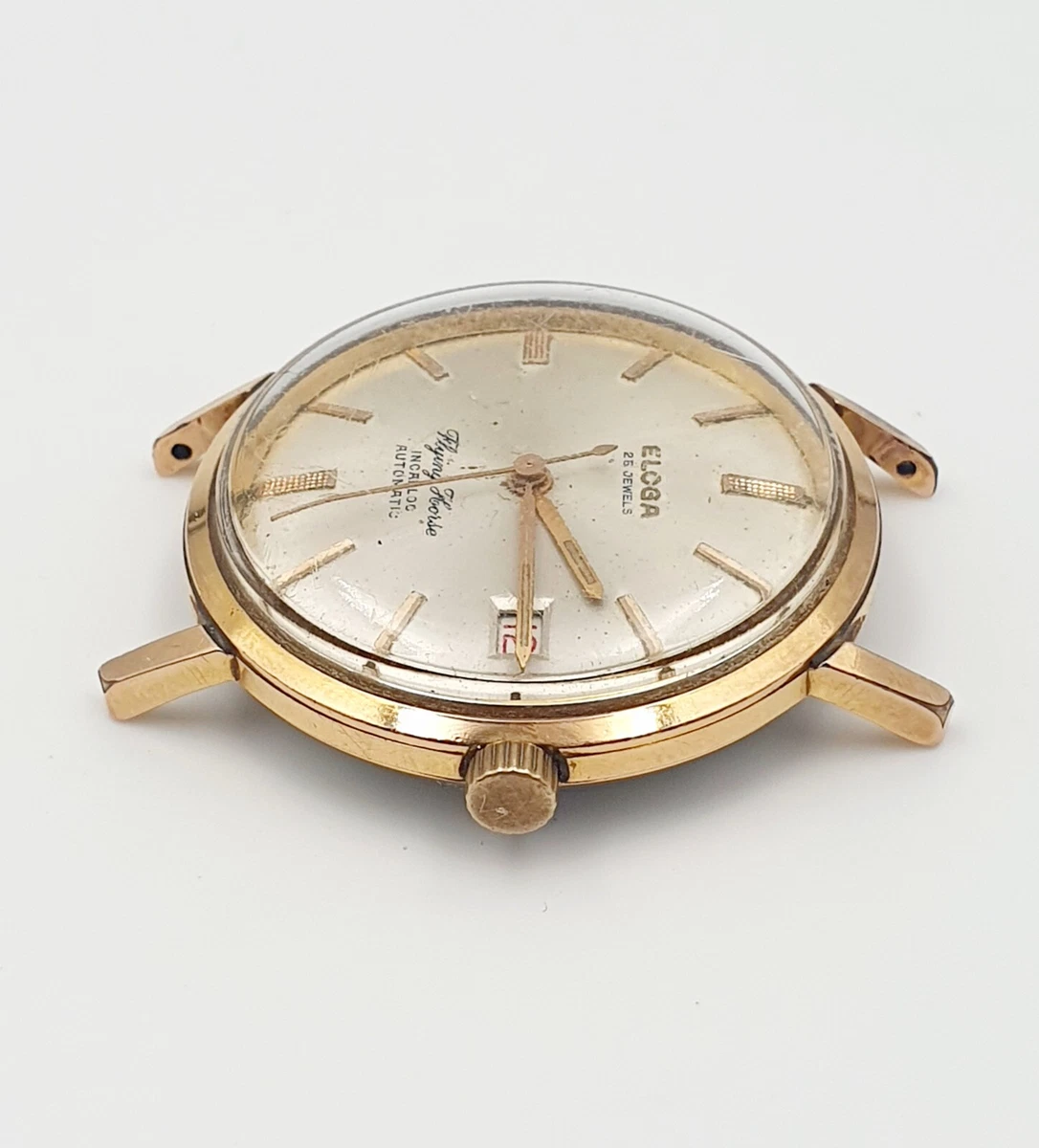 Eloga Flying Horse Watch 25 Jewels Incabloc Automatic Sold For Parts