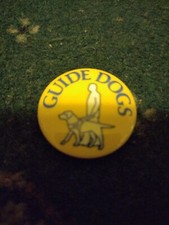 Guide Dogs Badge Vintage Charity Badge