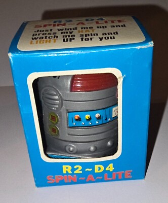 Star Wars R2-D4 Spin A Lite Wind Up Battery Toy MIB NOS