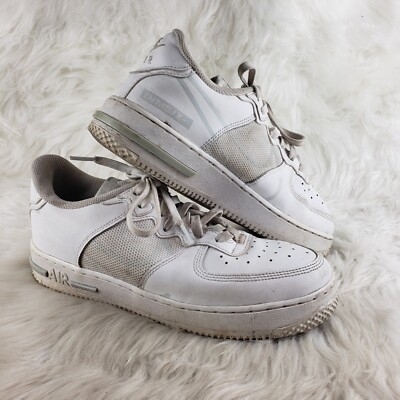 NIKE AIR FORCE 1 React White Casual Shoes Youth Size US 7Y EUR 40