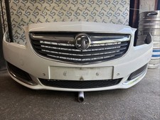 Vauxhall Insignia 2013-2017 Complete Front Bumper in White With Parking Sensor