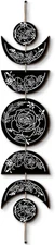 BBTO Boho Wall Decoration Moon Phases Art Stars Black, White 