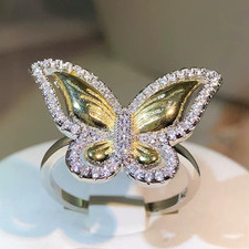 Sterling Silver Butterfly Ring