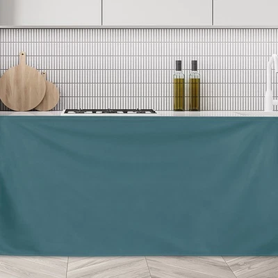 Schrankvorhänge 90x70cm grün für Küche mehr Privatsphäre - Bild 1 von 4
