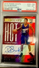 Devin Booker Hot Signatures RC Auto 2015 Panini Hoops PSA 8 