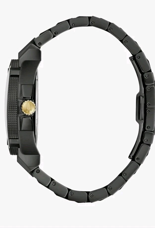 Bulova Men's Icon Calendar Precisionist Luminous Quartz Black Watch 40 MM 98B408 - Image 3 of 3