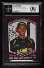 BAS 2012 Bowman Draft Under Armour All-American JP Crawford BGS Authentic ow6