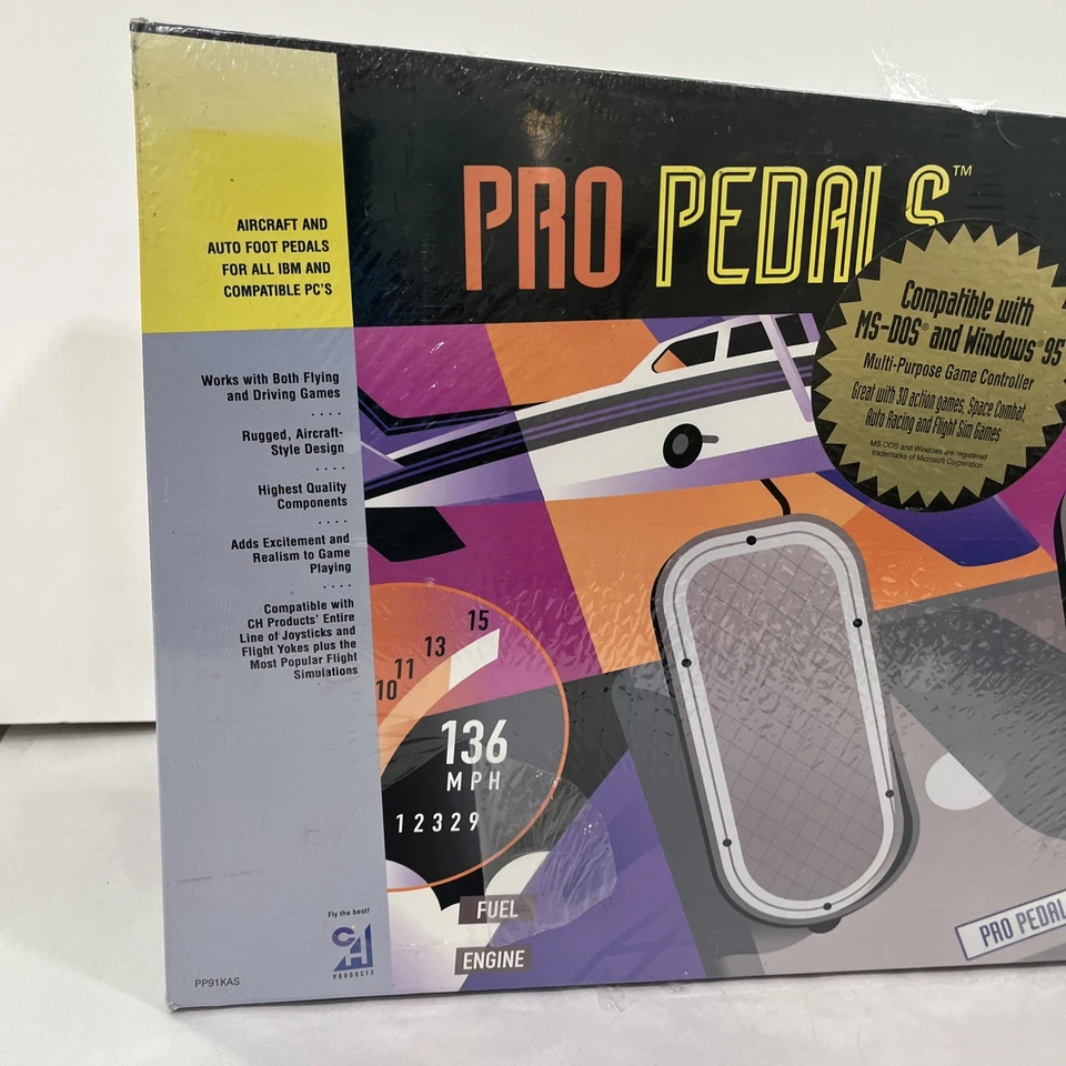 CH Products Pro Pedals PP91KAS Rudder/Flight Pedals/Racing Pedals - Image 2 of 4