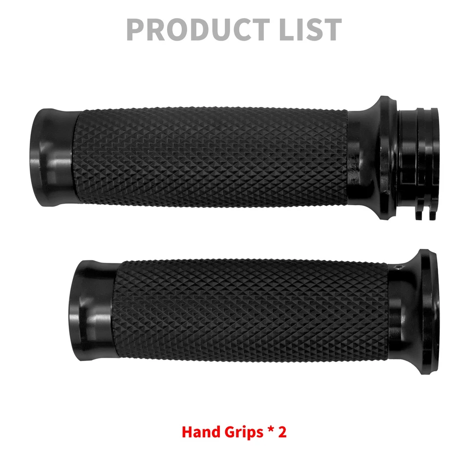 Schwarz 1" 25mm Lenker Motorrad Handgriffe Für Harley Sportster Softail Touring - Bild 3 von 4