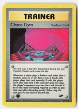 Chaos Gym 102/132 Rare Gym Challenge Pokemon 1st Edition MP Keiji Kinebuchi on eBay