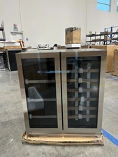 Ca'Lefort 30" Dual Zone Wine Cooler&Beverage Fridge 33 Bottles 80 Cans Home/Bar