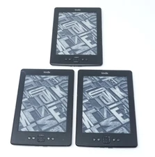 Lot of 3 Working Amazon Kindle 4th Generation Ebook Readers Model D01100