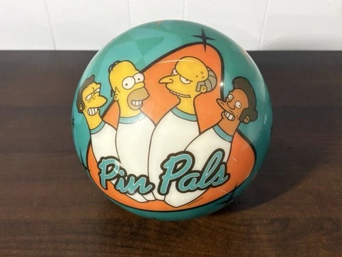 The Simpsons Pin Pals Bowling Ball (2007) VIZ-A-BALL Twentieth Century Fox 15lbs