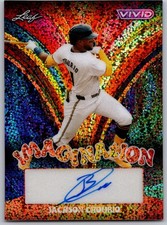 Jackson Chourio 2024 Leaf Vivid - Imagination Auto Tie Dye Sparkle /10 #VIM-JC3