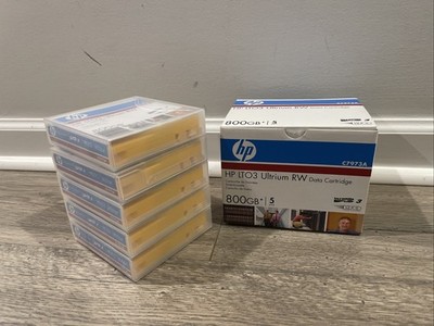 HP LTO-3 Ultrium RW 800GB Data Cartridge 5-Pack C7973A